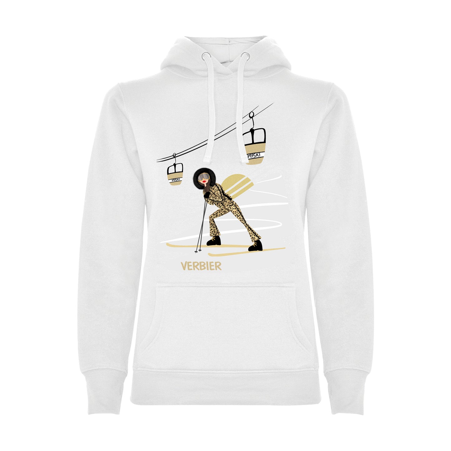 FELPA DONNA GGIRL-021-W-FE BIANCO