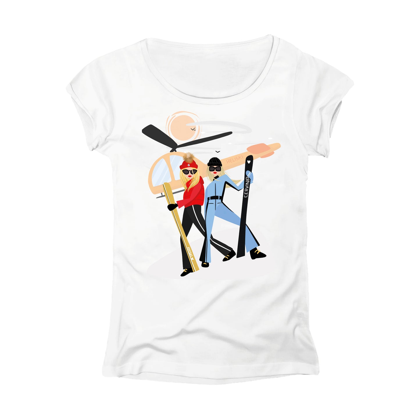 T-SHIRT DONNA GGIRL-022-W BIANCO