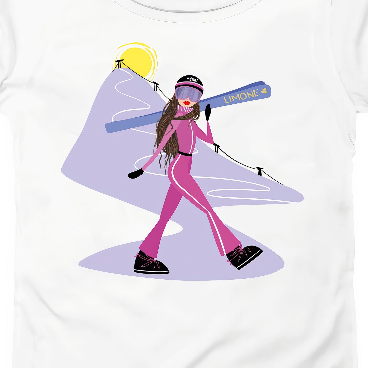 T-SHIRT DONNA GGIRL-023-W BIANCO