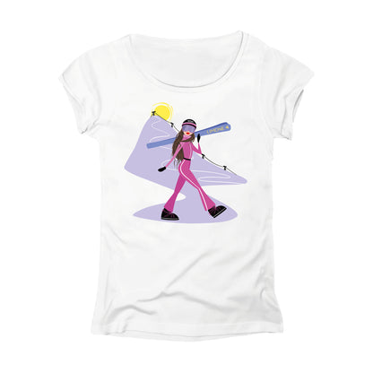 T-SHIRT DONNA GGIRL-023-W BIANCO
