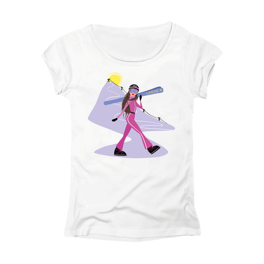 T-SHIRT DONNA GGIRL-023-W BIANCO