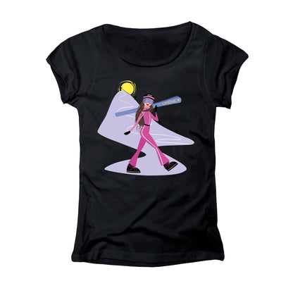 T-SHIRT DONNA GGIRL-023-W NERO