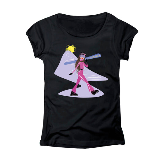 T-SHIRT DONNA GGIRL-023-W NERO