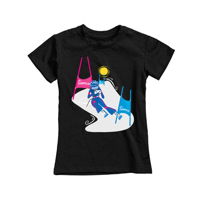 T-SHIRT JUNIOR GGIRL-024-JF NERO