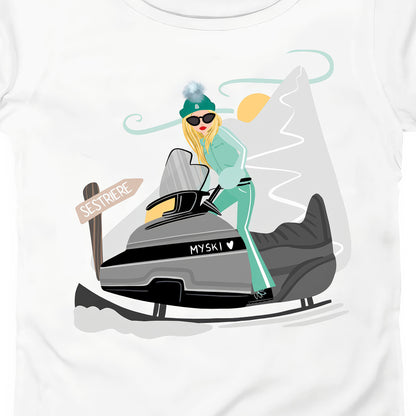 T-SHIRT DONNA GGIRL-027-W BIANCO