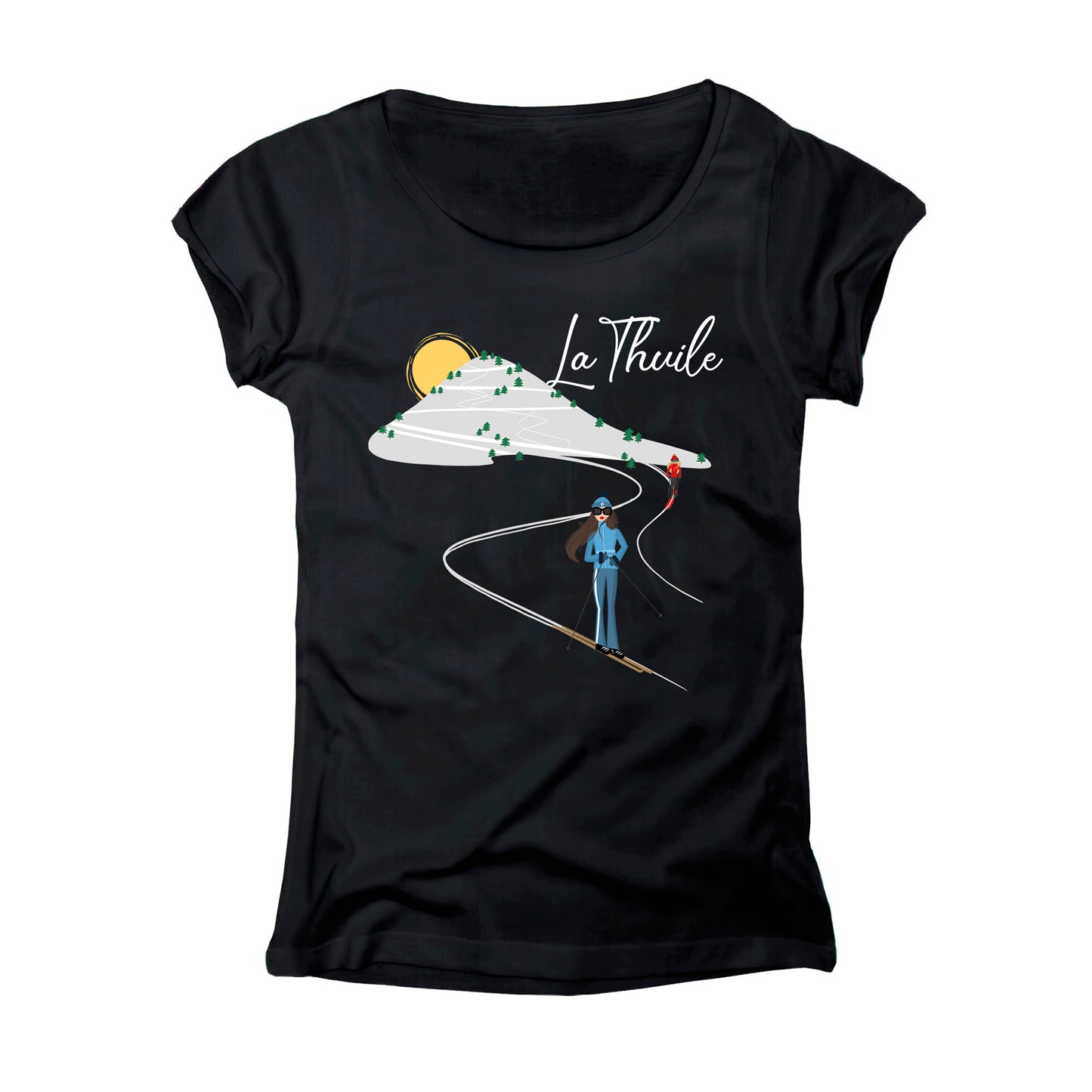 T-SHIRT DONNA GGIRL-029-W NERO