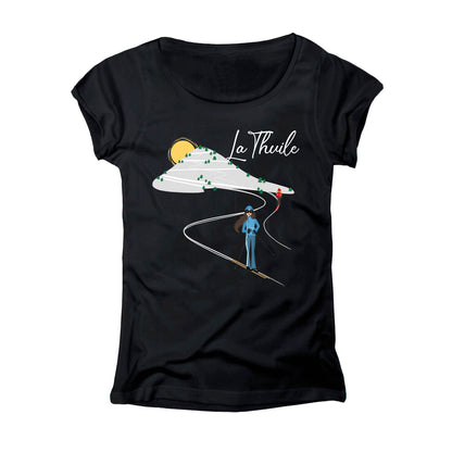 T-SHIRT DONNA GGIRL-029-W NERO