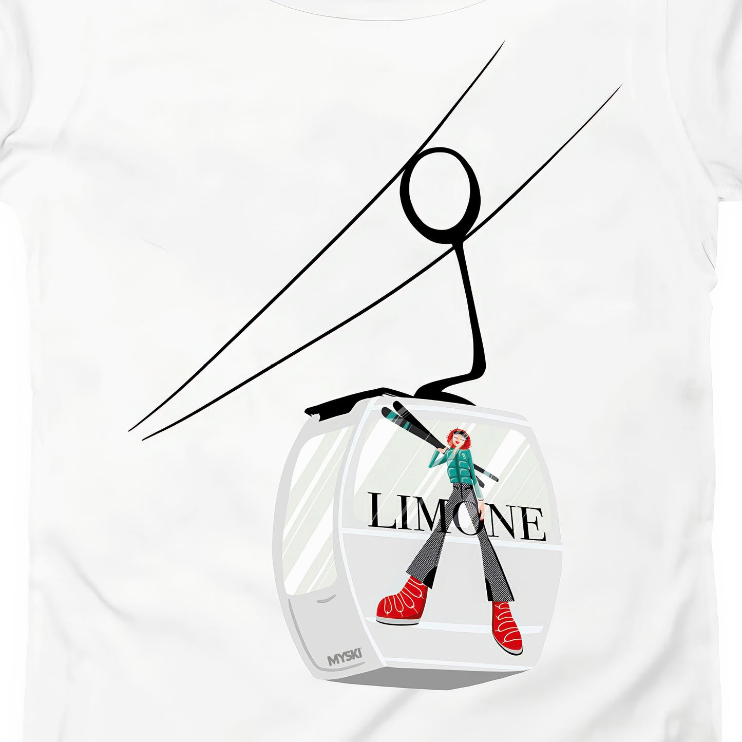 T-SHIRT DONNA GGIRL-030-W BIANCO