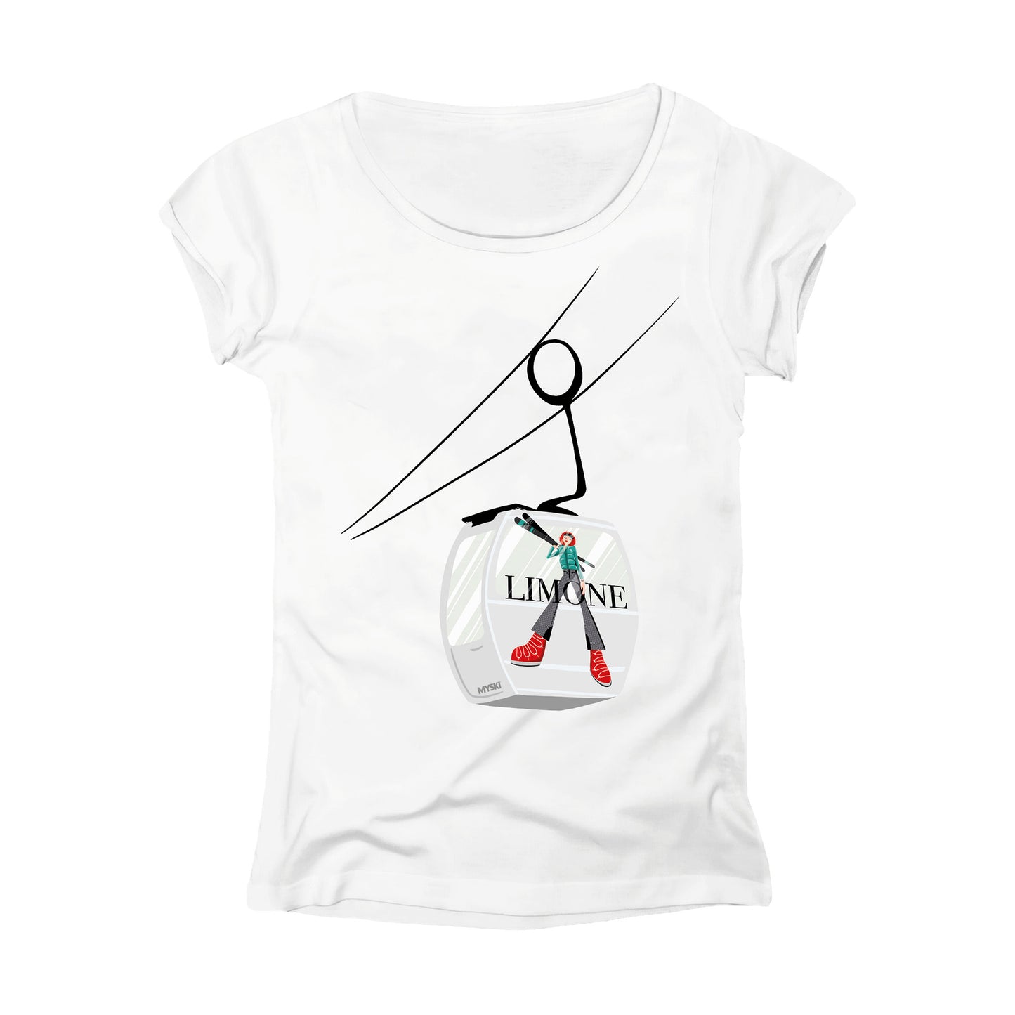 T-SHIRT DONNA GGIRL-030-W BIANCO