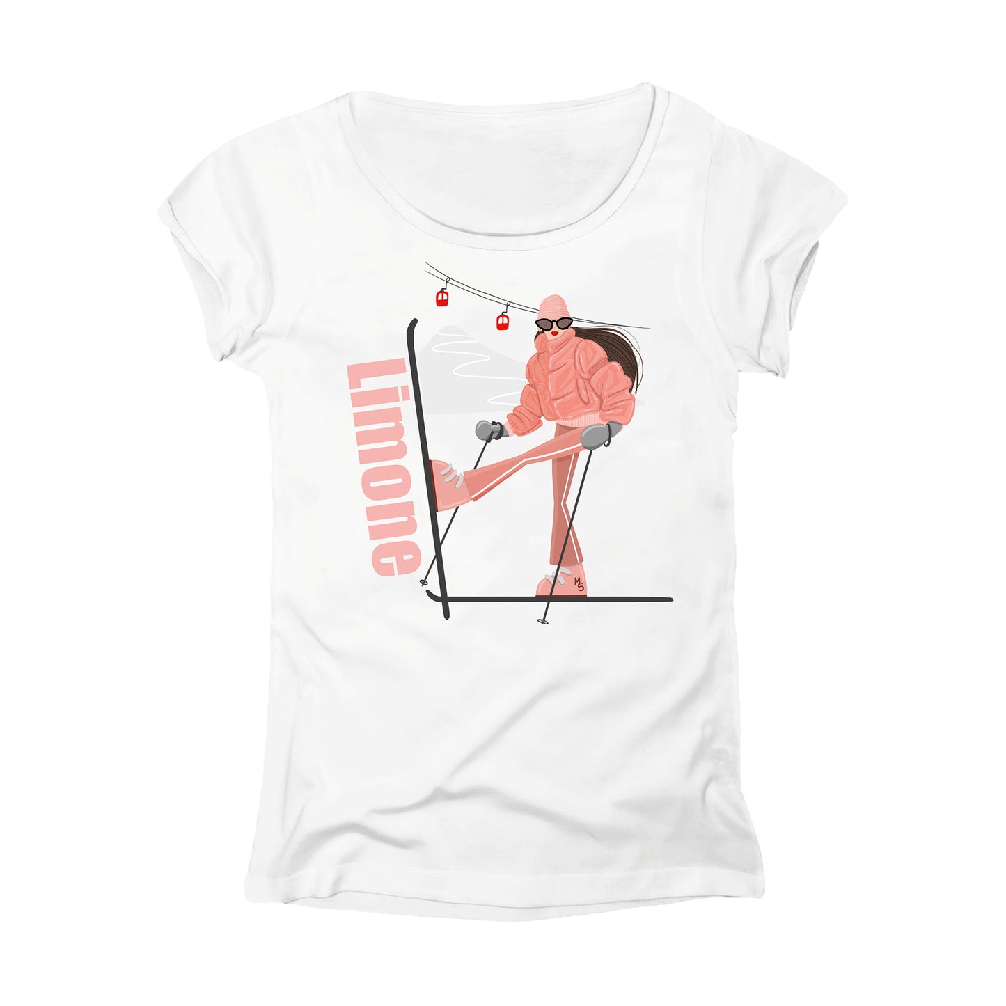 T-SHIRT DONNA GGIRL-032-W BIANCO