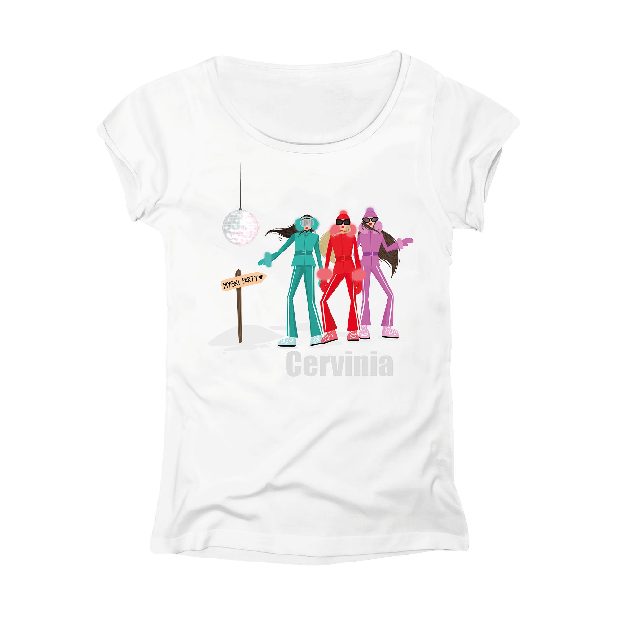 T-SHIRT DONNA GGIRL-033-W BIANCO