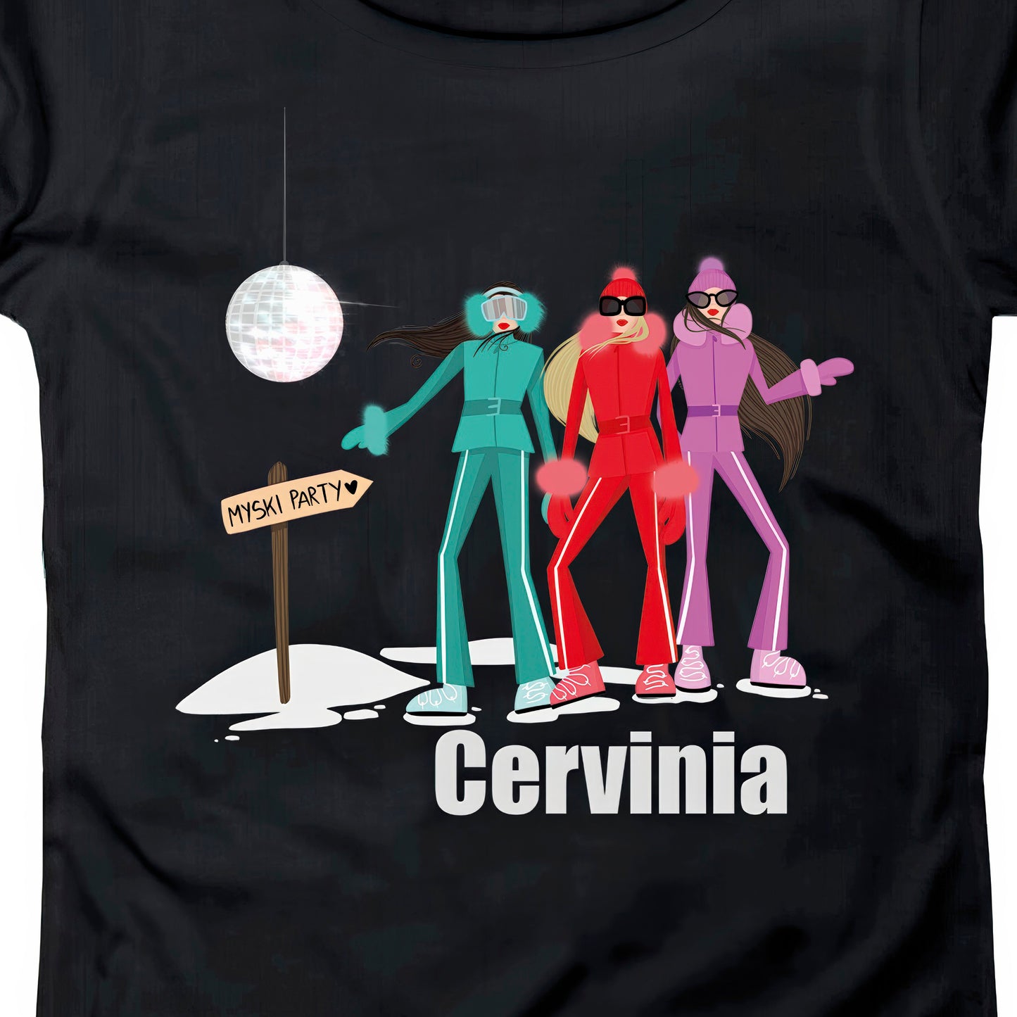 T-SHIRT DONNA GGIRL-033-W NERO