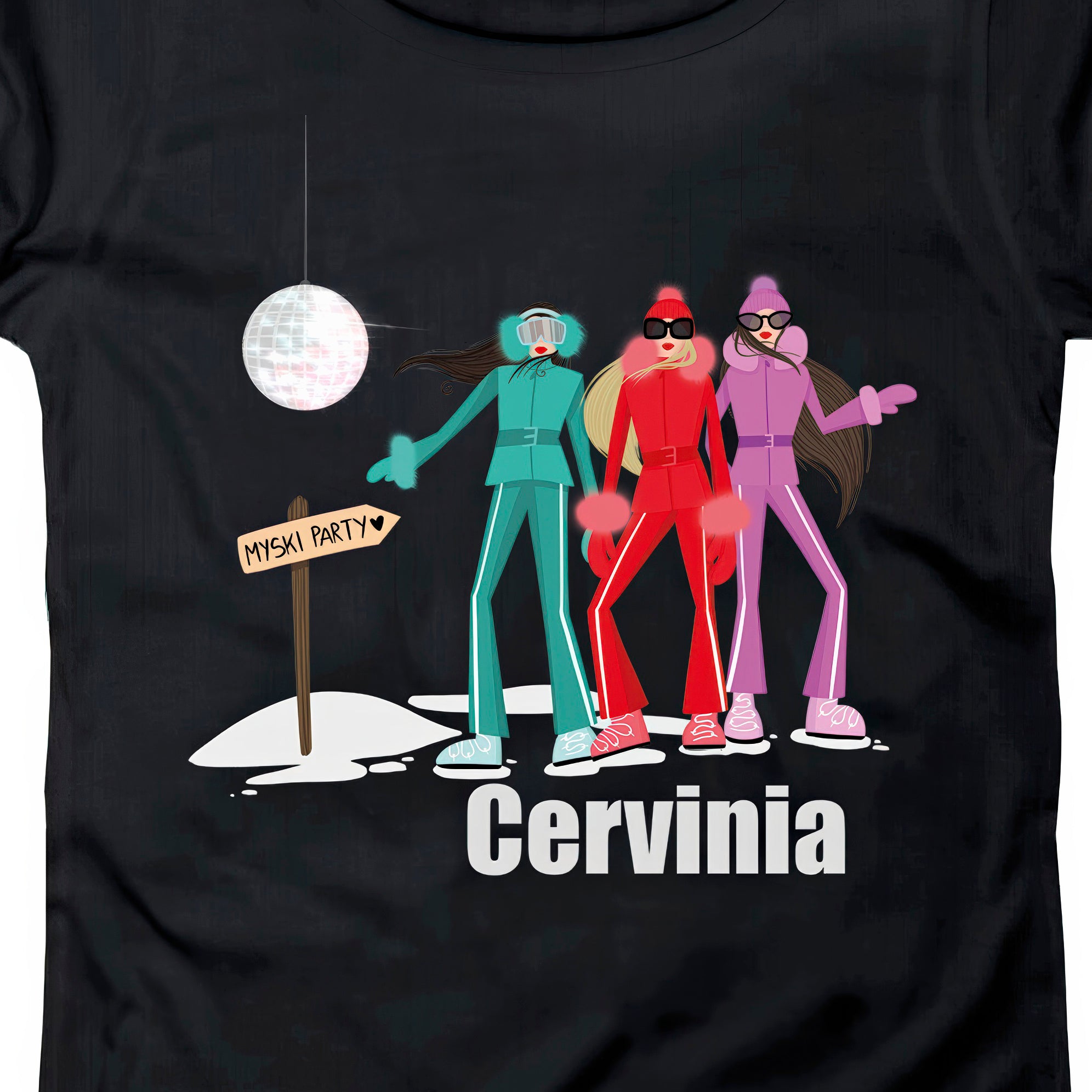 T-SHIRT DONNA GGIRL-033-W NERO