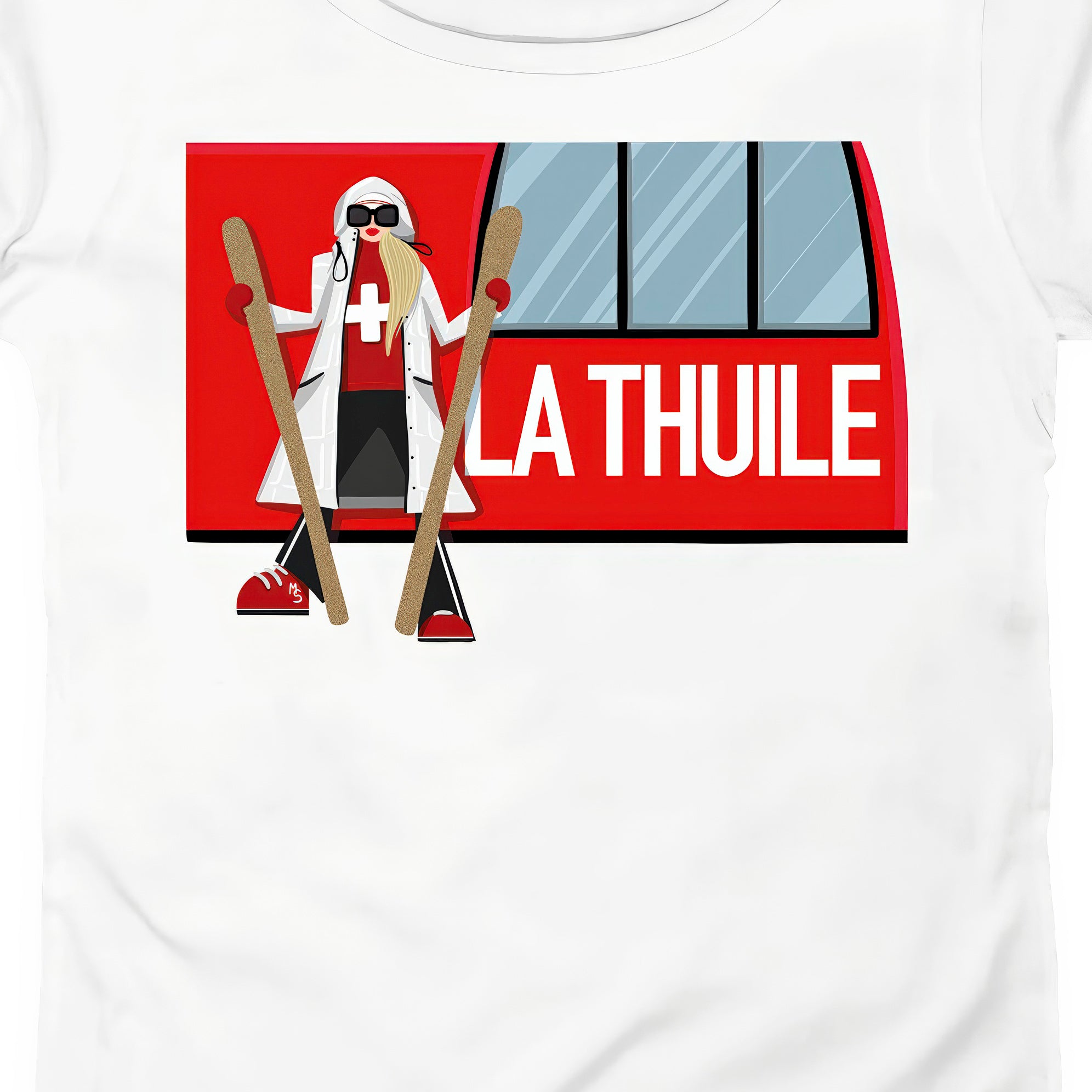 T-SHIRT DONNA GGIRL-035-W BIANCO