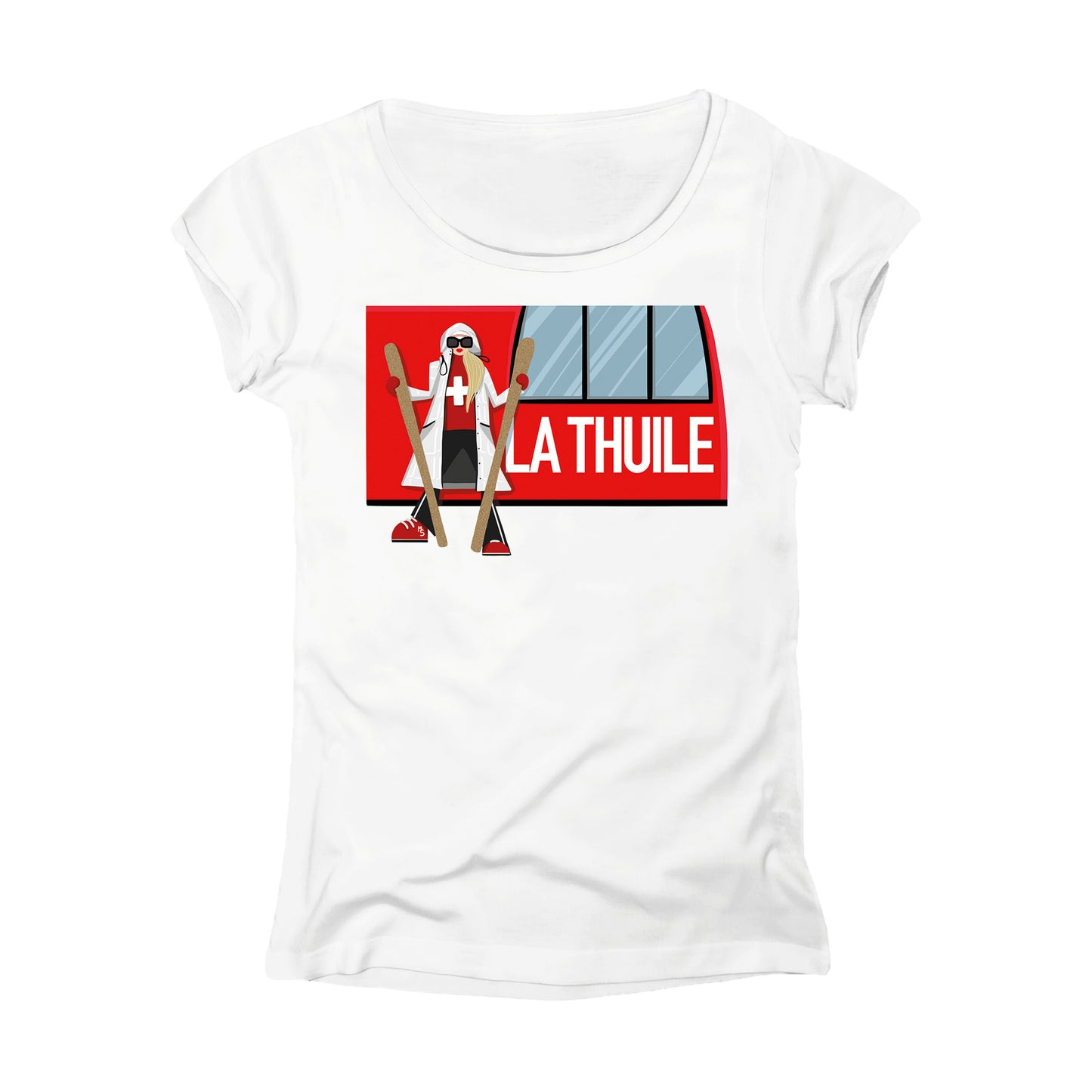 T-SHIRT DONNA GGIRL-035-W BIANCO