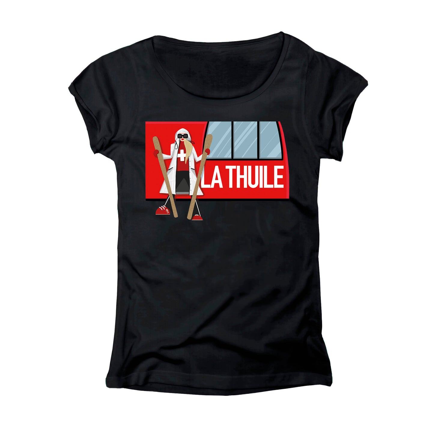 T-SHIRT DONNA GGIRL-035-W NERO