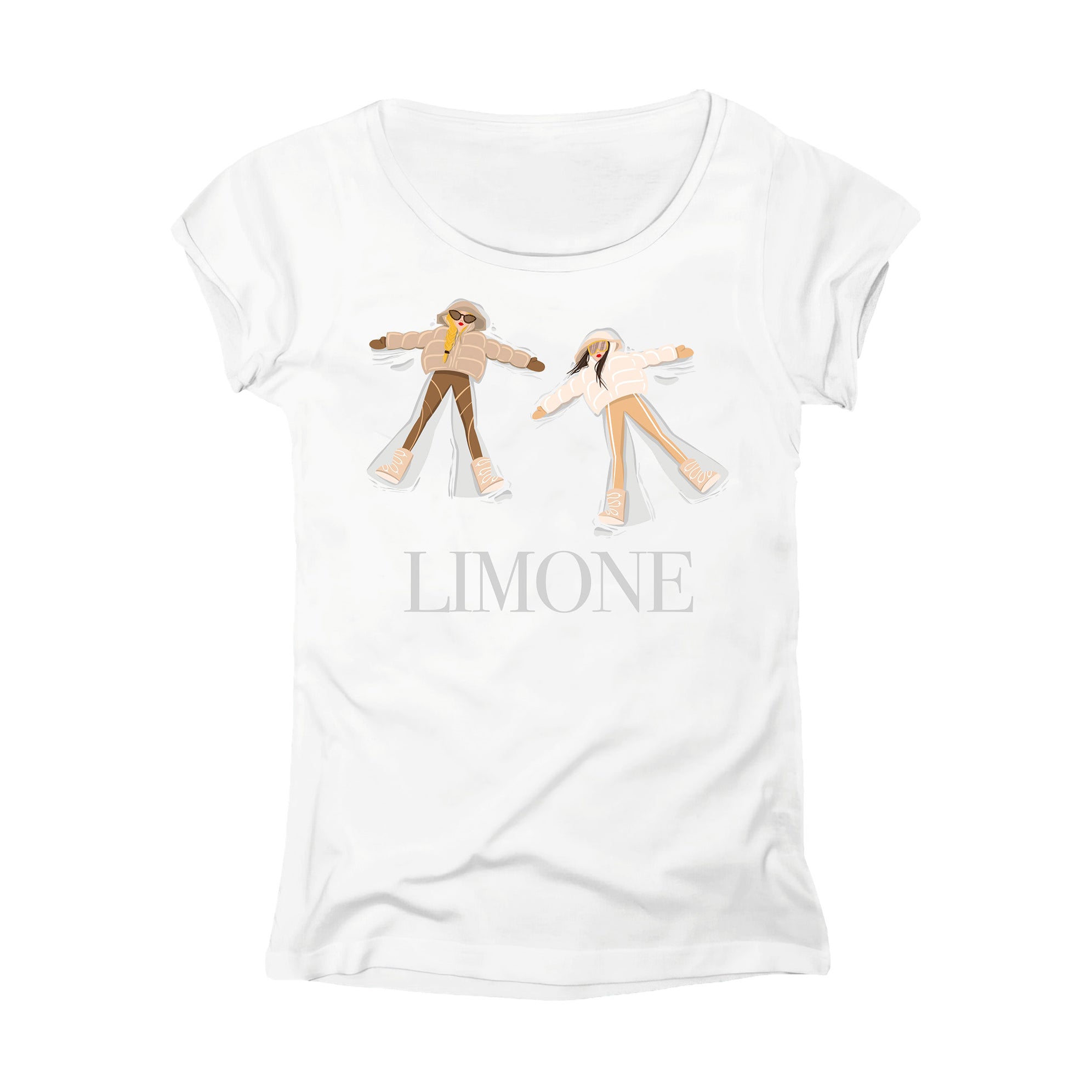 T-SHIRT DONNA GGIRL-036-W BIANCO