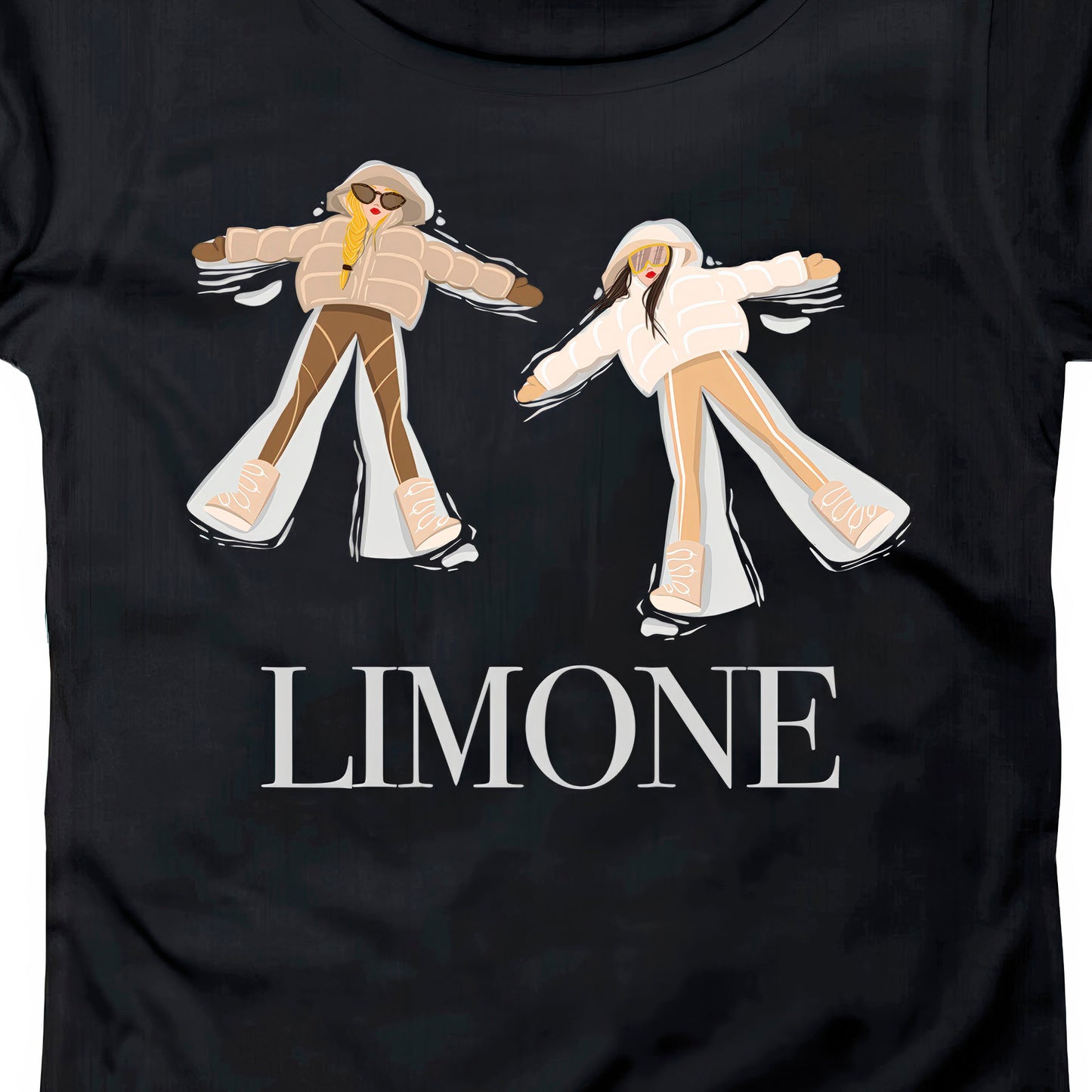 T-SHIRT DONNA GGIRL-036-W NERO