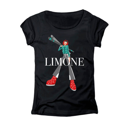 T-SHIRT DONNA GGIRL-040-W NERO