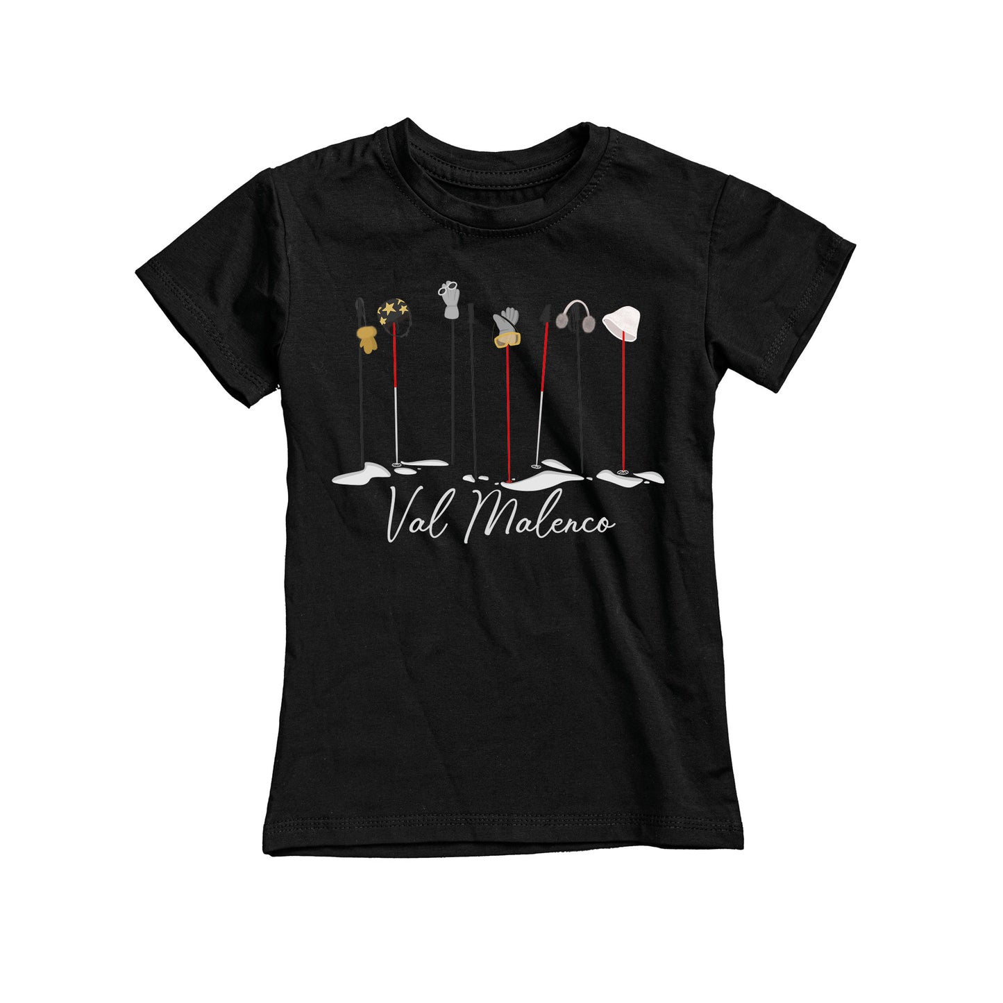 T-SHIRT JUNIOR GGIRL-045-JF NERO