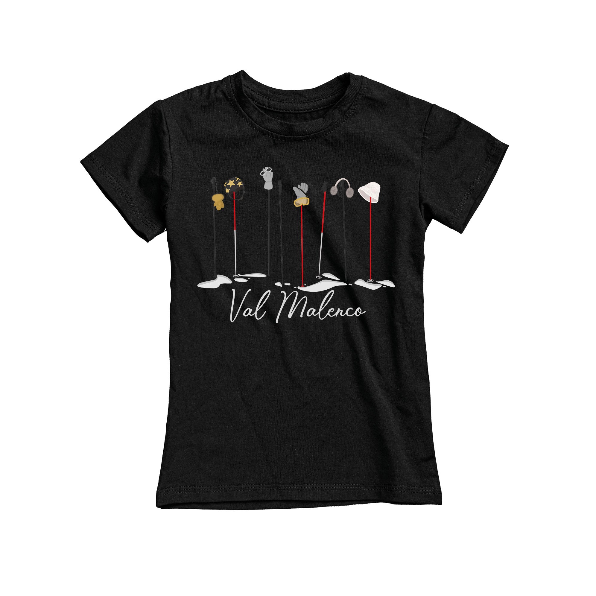 T-SHIRT JUNIOR GGIRL-045-JF NERO