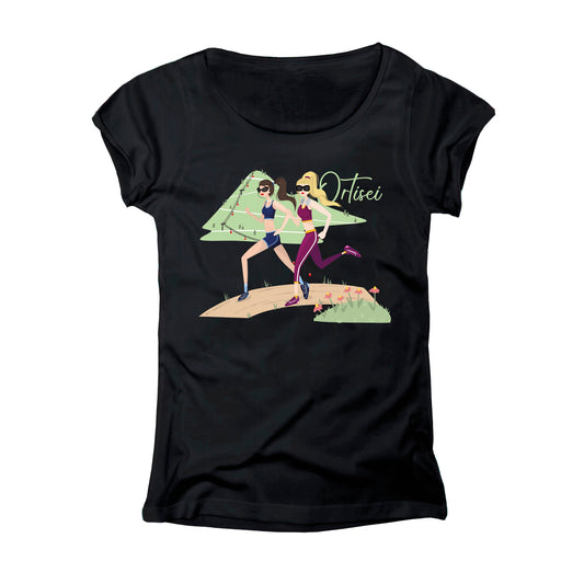 T-SHIRT DONNA GGIRL-050-W NERO