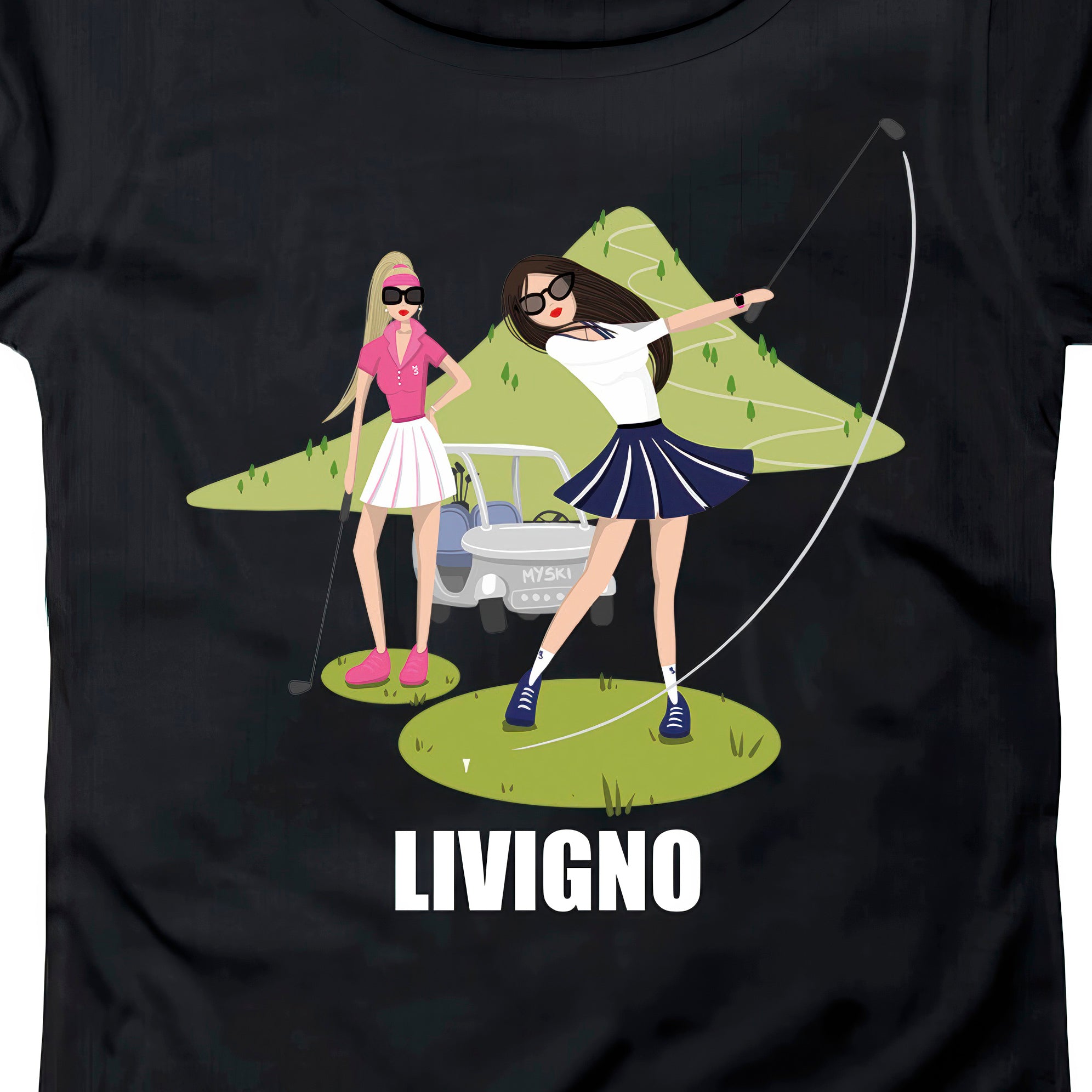 T-SHIRT DONNA GGIRL-051-W NERO