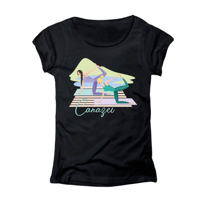 T-SHIRT DONNA GGIRL-053-W NERO