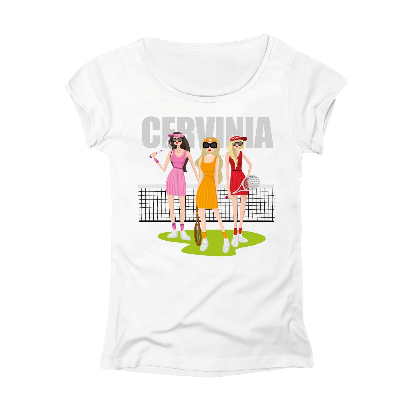 T-SHIRT DONNA GGIRL-054-W BIANCO