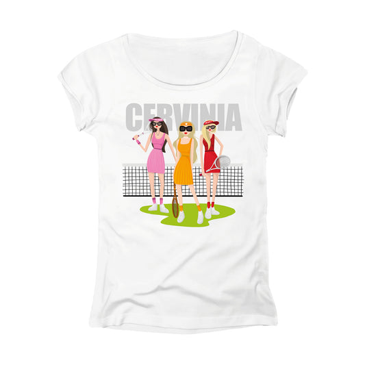 T-SHIRT DONNA GGIRL-054-W BIANCO
