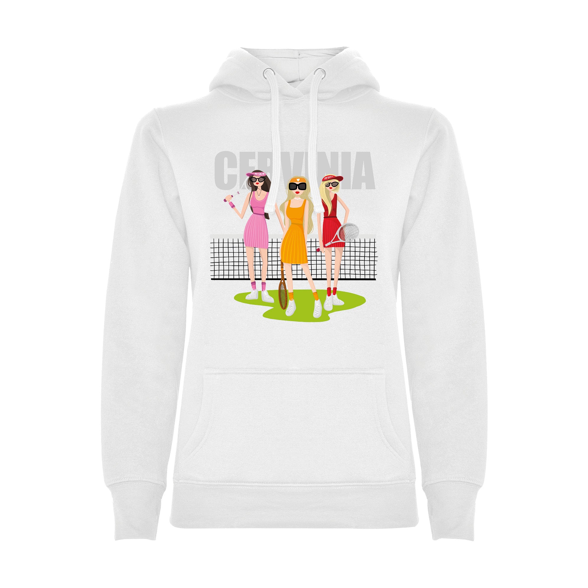 FELPA DONNA GGIRL-054-W-FE BIANCO