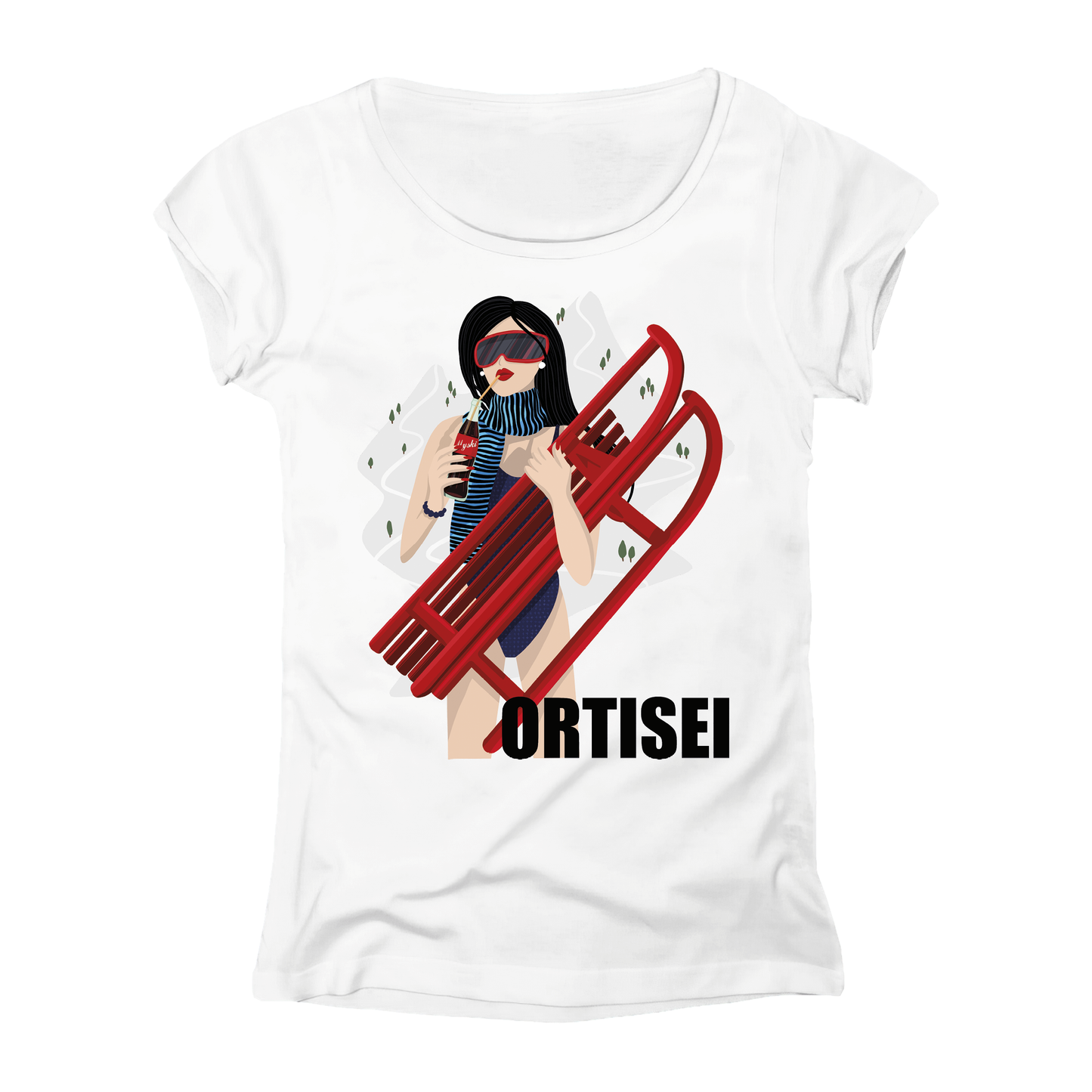 T-shirt donna GGIRL-061-W-BIANCO
