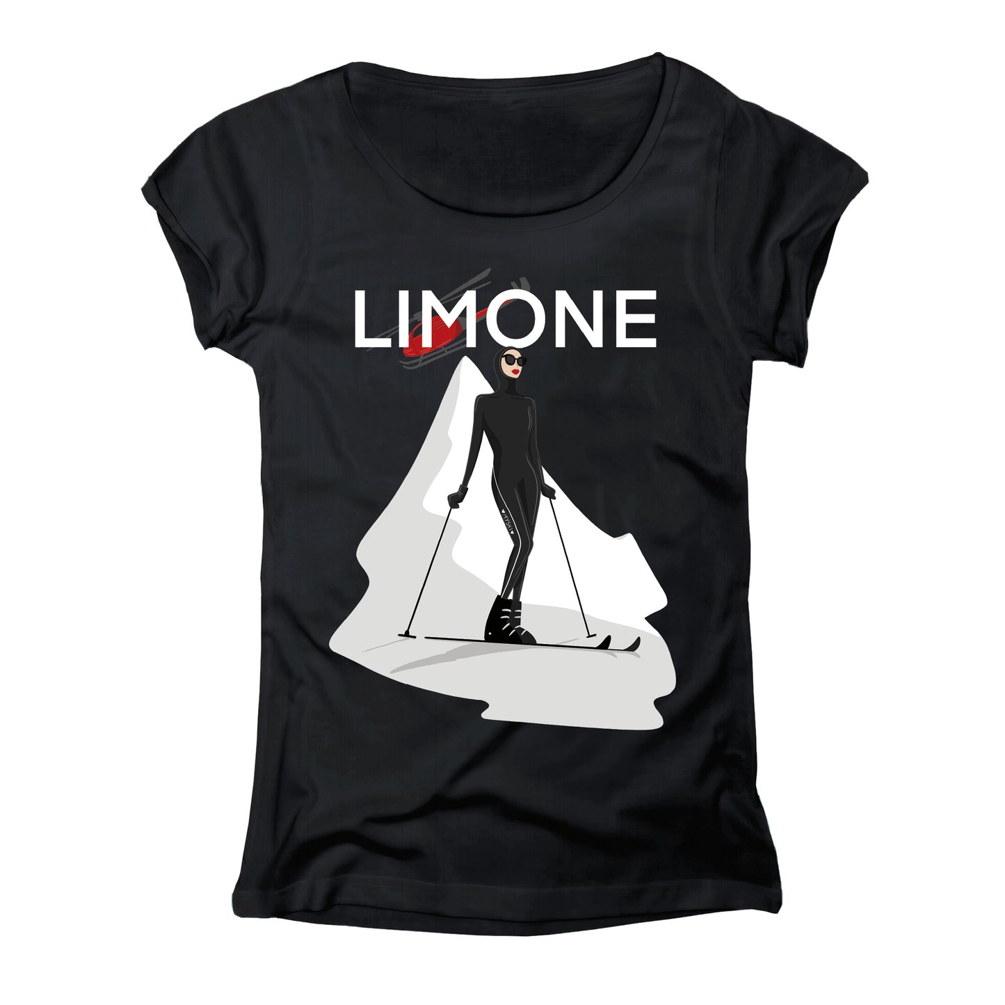 T-shirt donna GGIRL-062-W-NERO