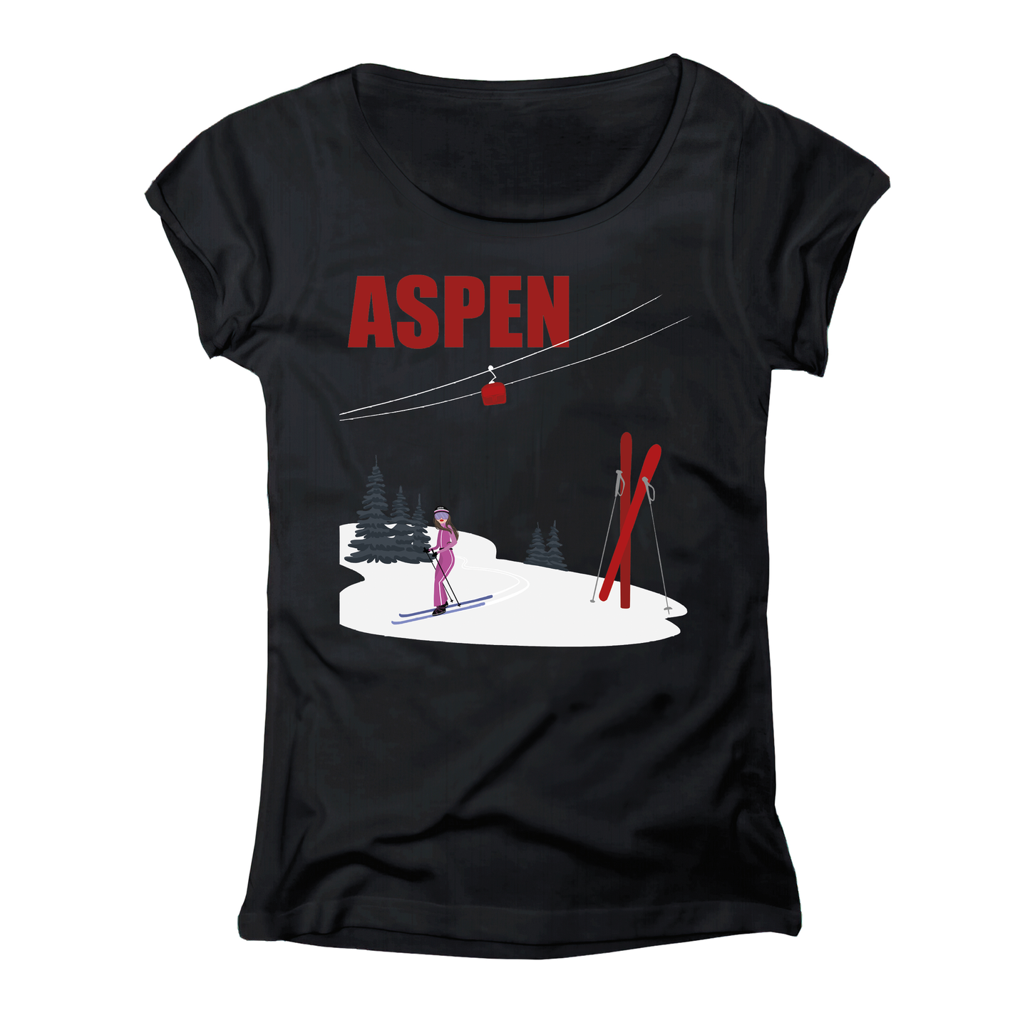 T-shirt donna GGIRL-065-W-NERO