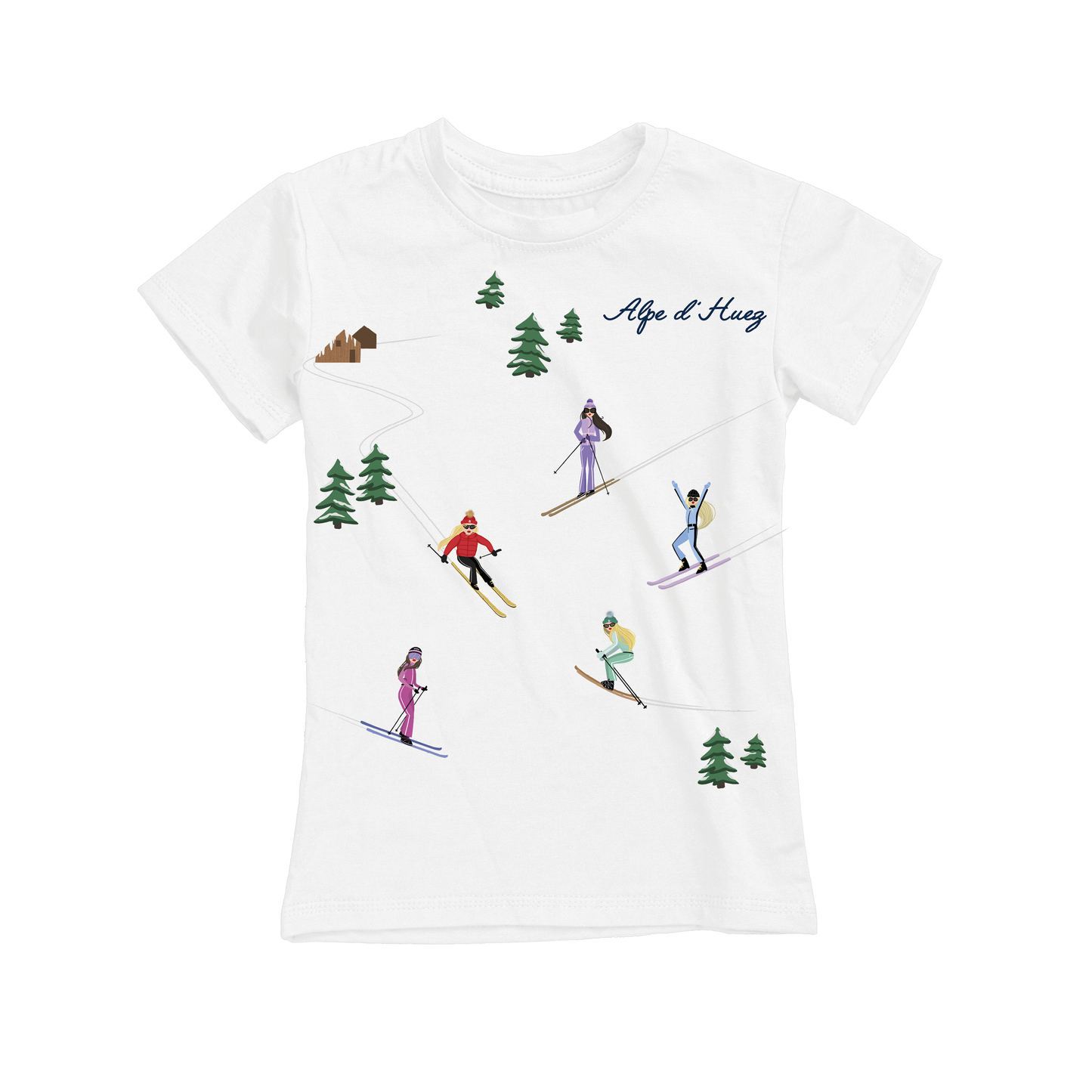 T-shirt bambina GGIRL-066-JF-BIANCO