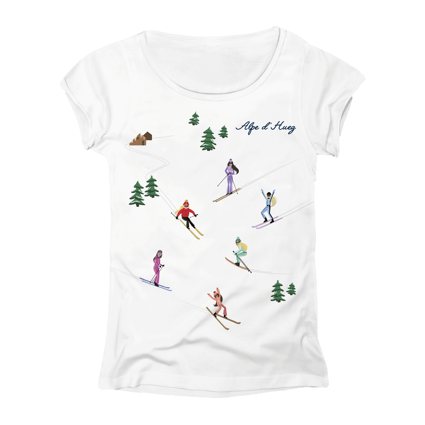 T-shirt donna GGIRL-066-W-BIANCO
