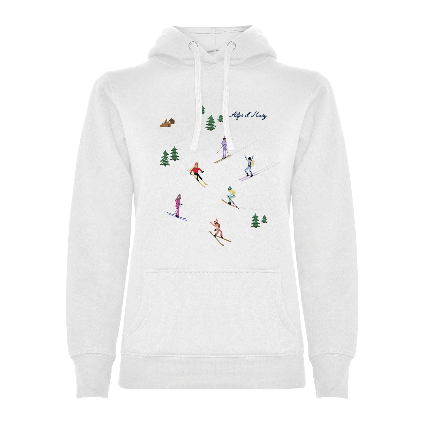 Felpa donna GGIRL-066-W-FE BIANCO