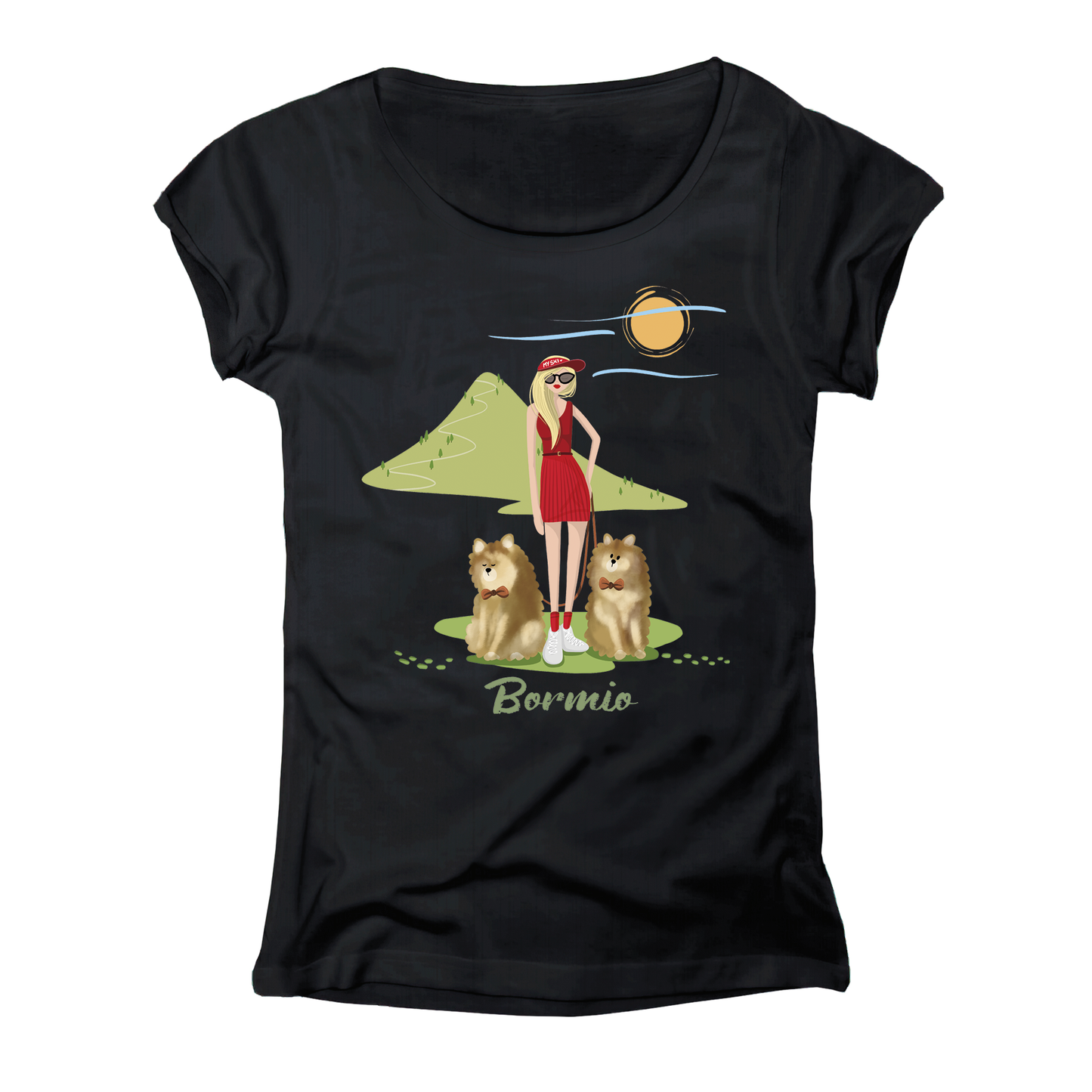 T-shirt donna GGIRL-071-W NERO