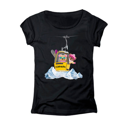 T-SHIRT DONNA LBEA-CAB-006-W NERO