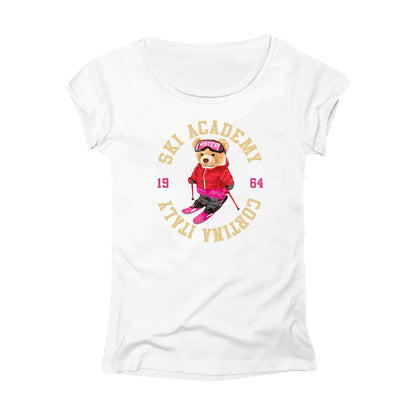 T-SHIRT DONNA LBEA-LOG-004-W BIANCO