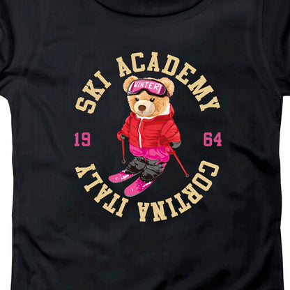 T-SHIRT DONNA LBEA-LOG-004-W NERO