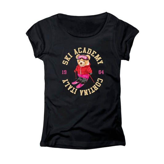 T-SHIRT DONNA LBEA-LOG-004-W NERO