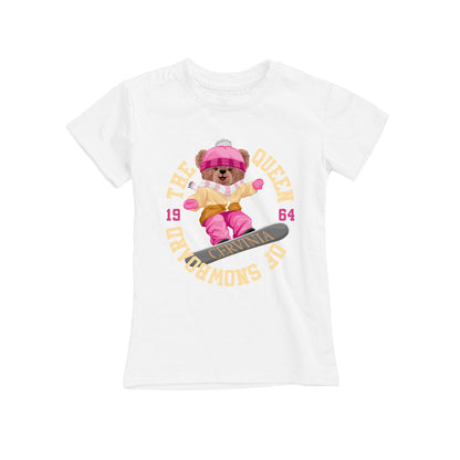 T-SHIRT JUNIOR LBEA-LOG-009-JF BIANCO