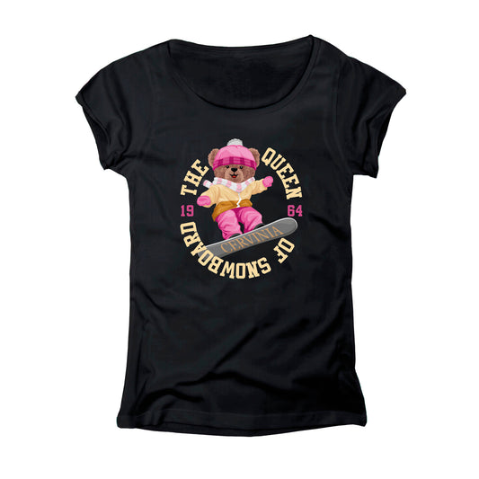 T-SHIRT DONNA LBEA-LOG-009-W NERO