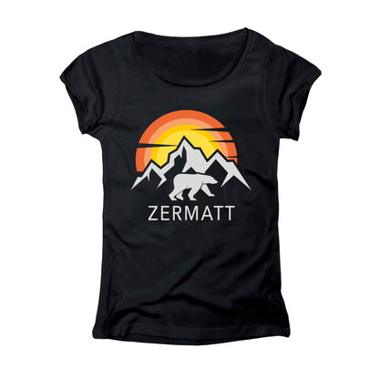 T-SHIRT DONNA LOGO-003-W NERO