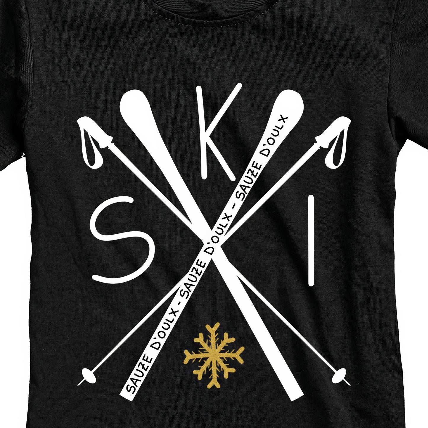 T-SHIRT JUNIOR LOGO-005-JF NERO