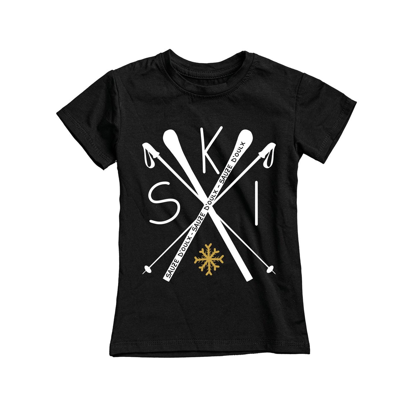 T-SHIRT JUNIOR LOGO-005-JF NERO