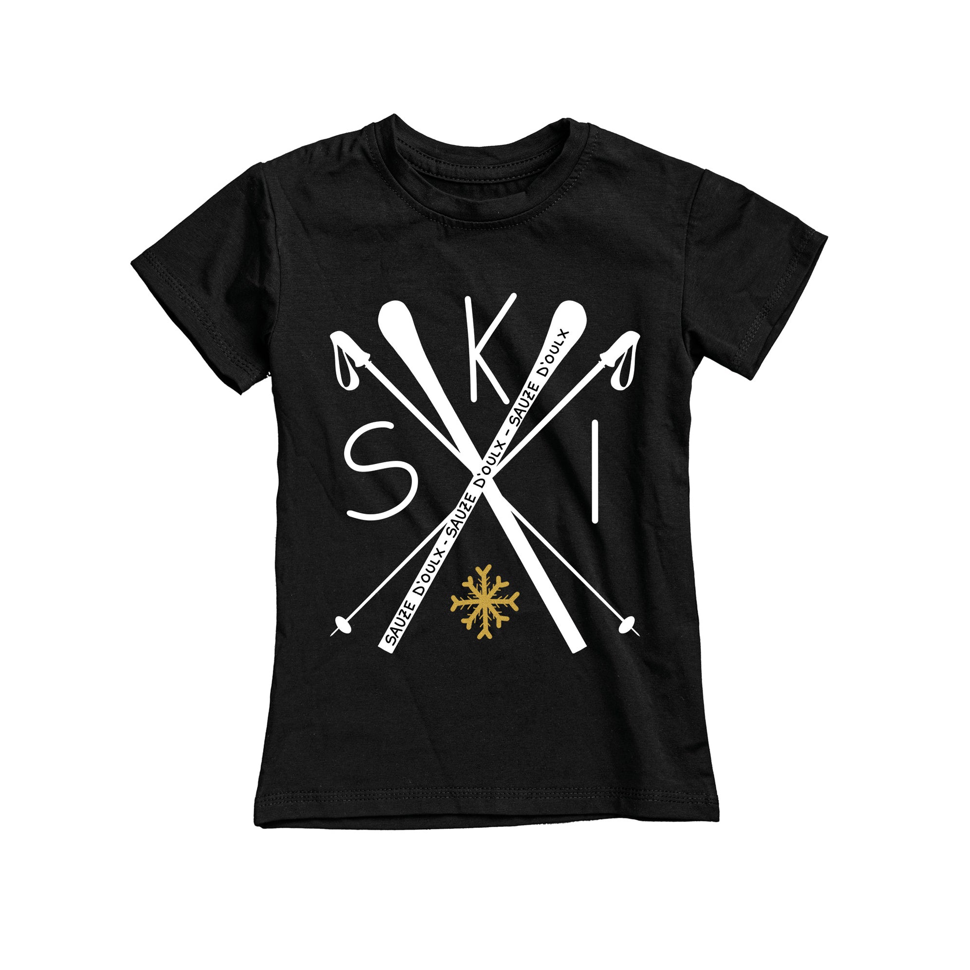 T-SHIRT JUNIOR LOGO-005-JF NERO