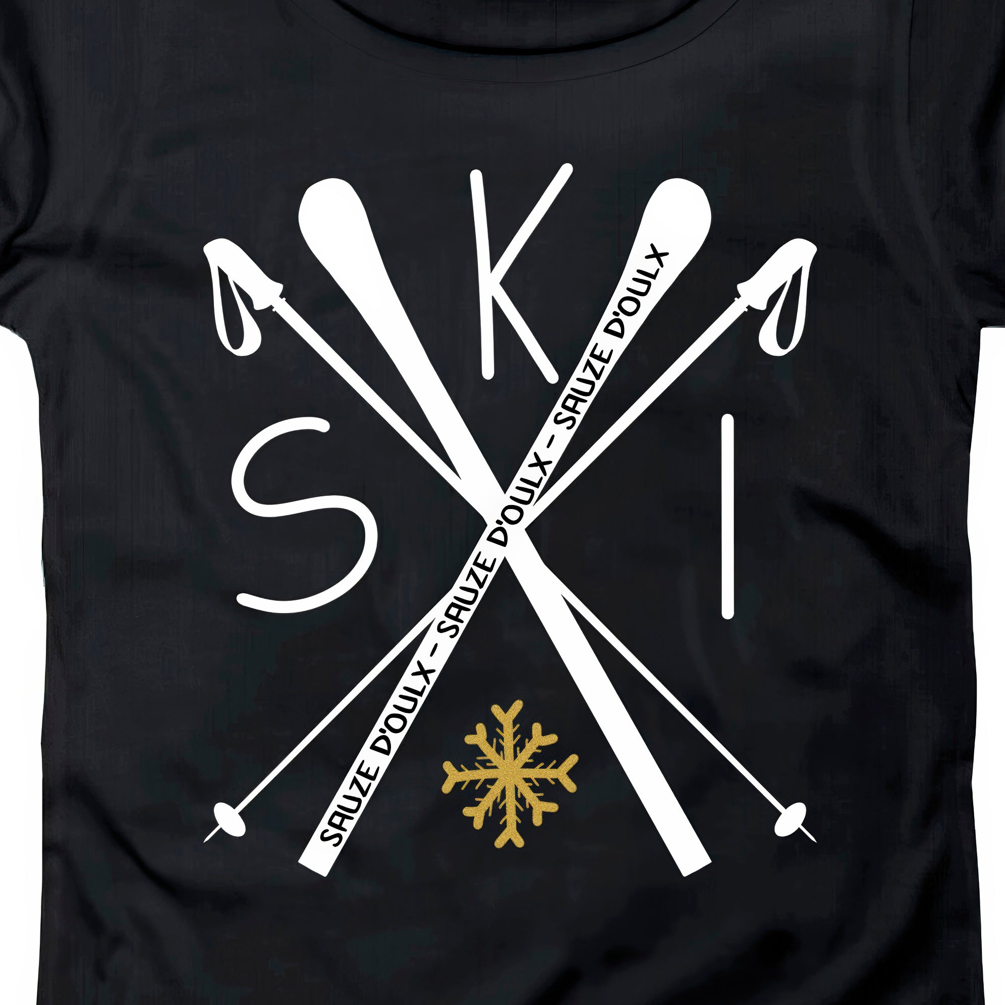 T-SHIRT DONNA LOGO-005-W NERO