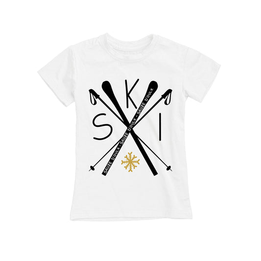 T-SHIRT JUNIOR LOGO-006-JF BIANCO